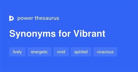 Maybe because. . Vibrant synonym